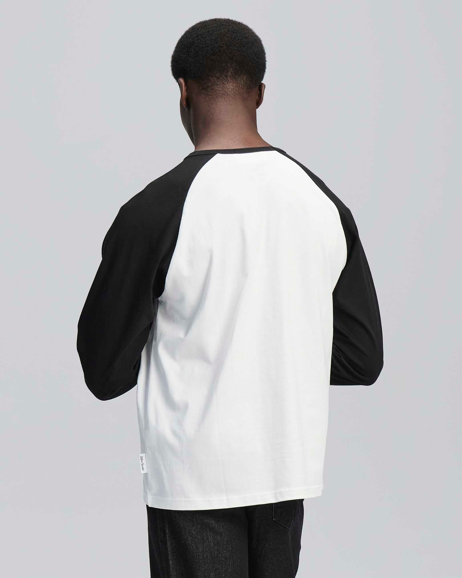 T-shirt longsleeve bicolor in cotone 210 gr