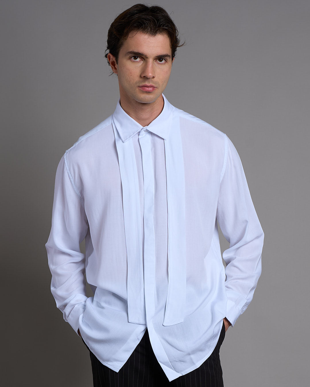 Camicia con fiocco