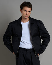 Giacca cropped fit in cotone