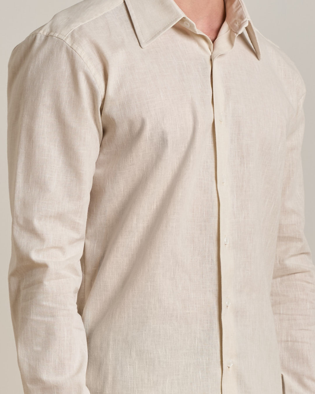 Camicia sartoriale in lino