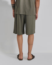 Bermuda jogger in lino