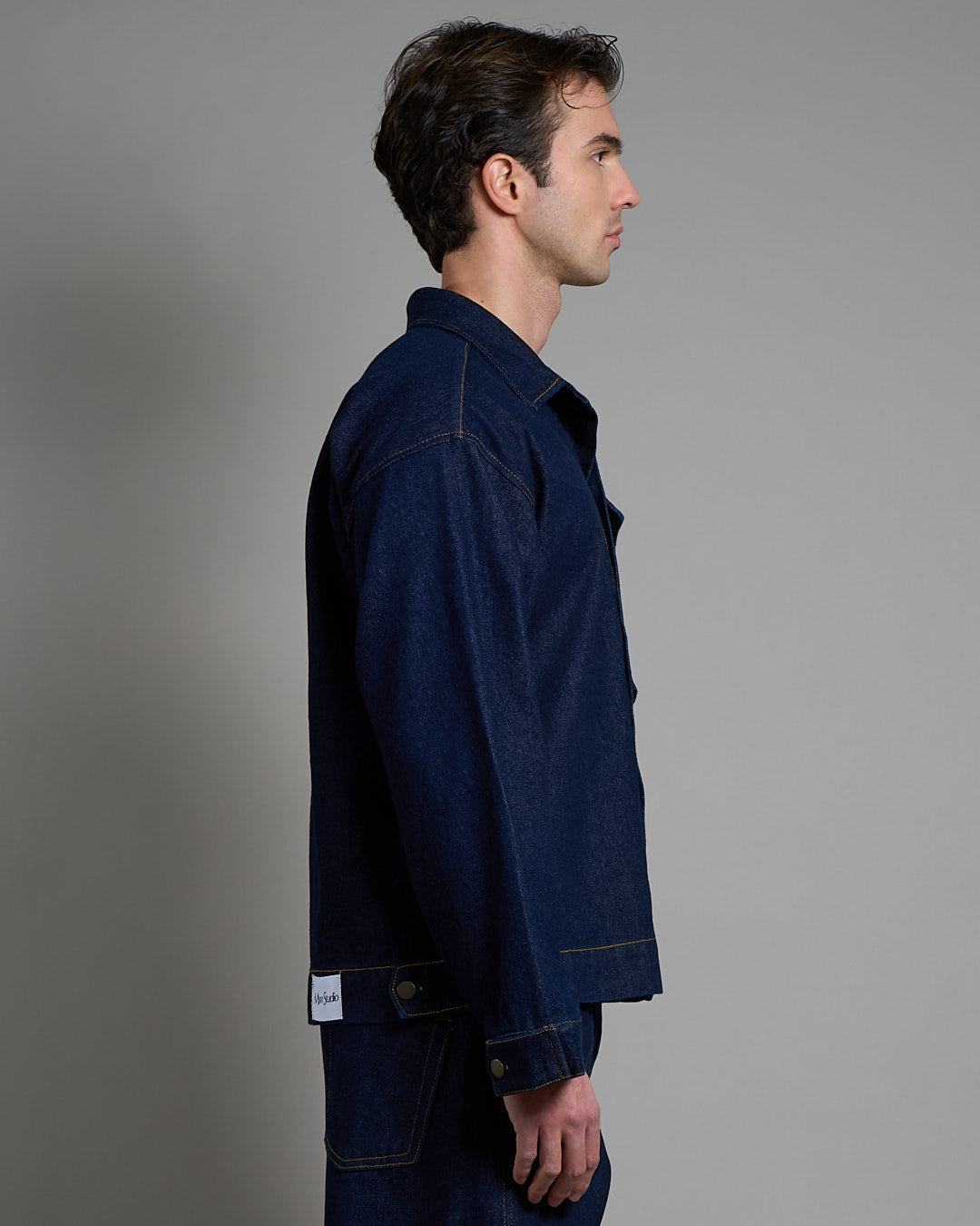 Giacca in denim lavaggio zero