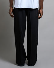 Pantalone Wide Leg con zip e bottone al fondo