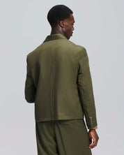 PRE ORDINE Giacca cropped doppiopetto verde