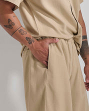 Bermuda jogger in lino