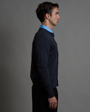 Cardigan girocollo in filo