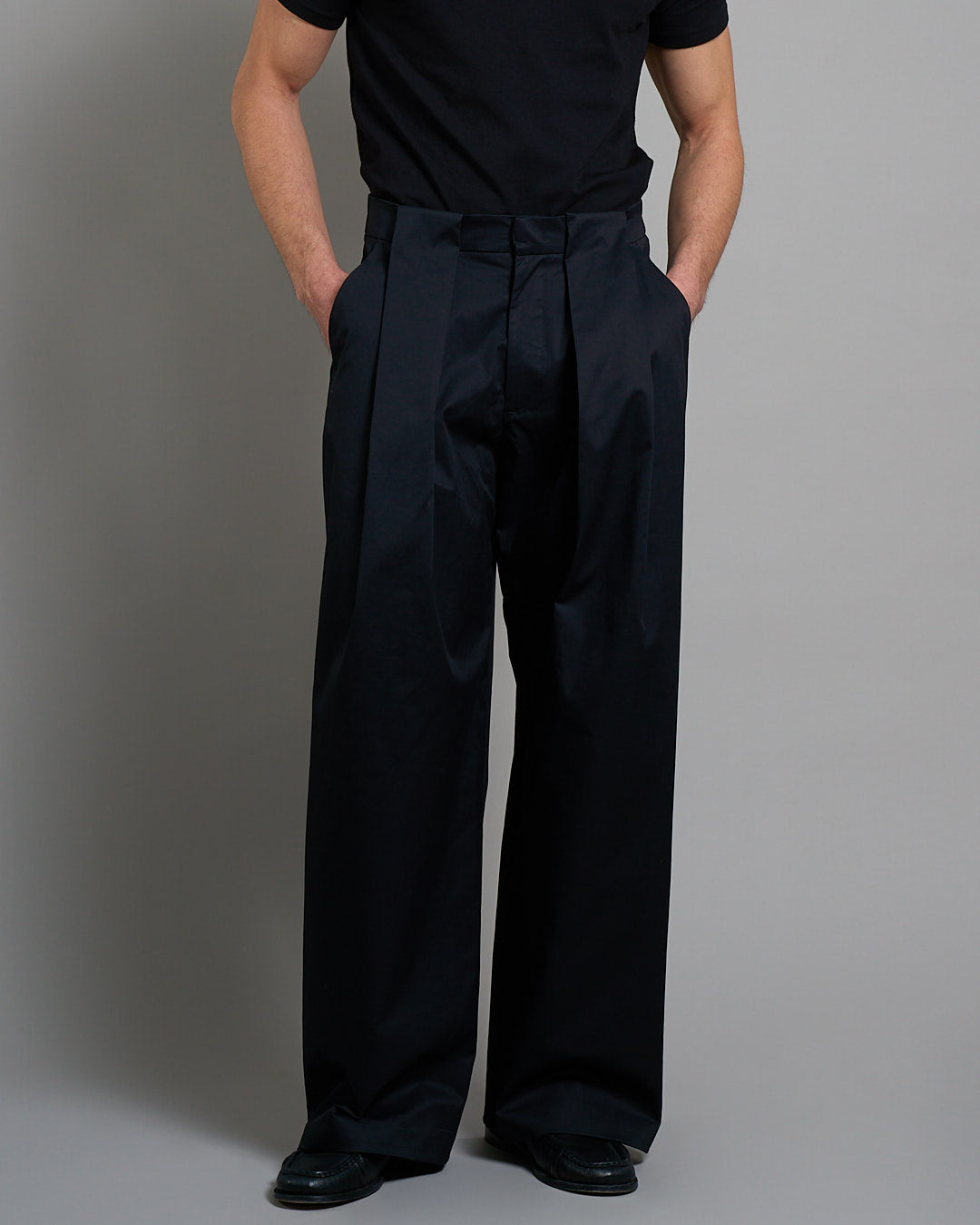 Pantalone Doppia Pince in cotone