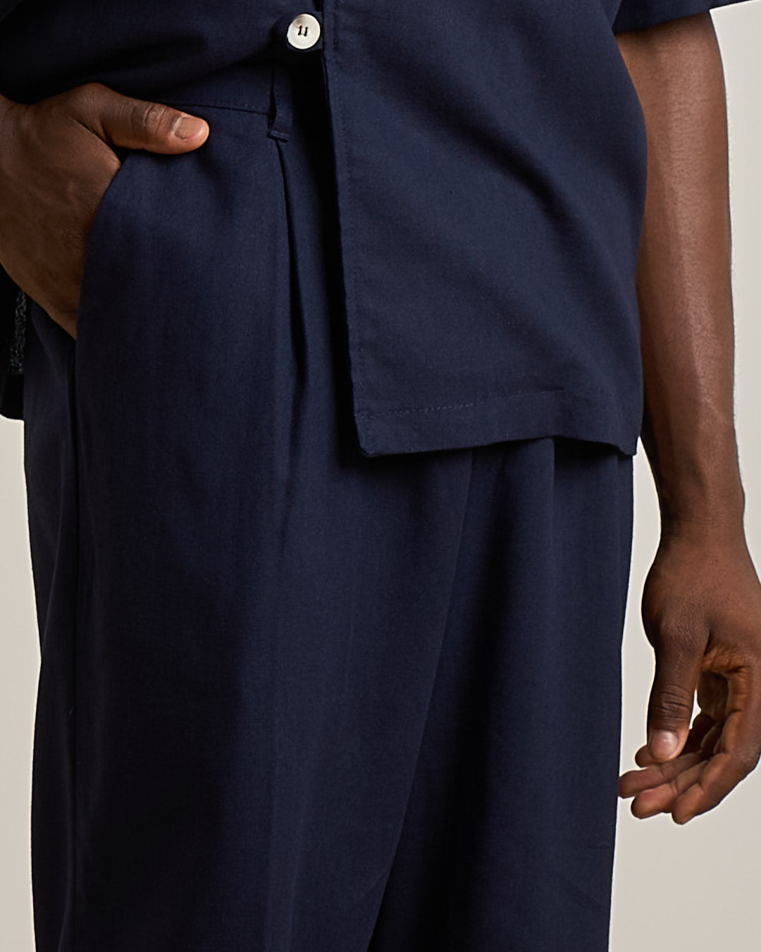 Pantalone Straight fit in lino