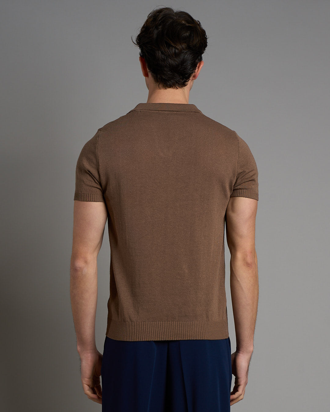 Polo senza bottoni mezza manica