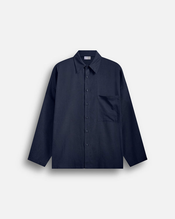Camicia over in lino da coordinato