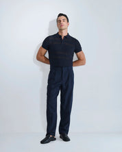 Pantalone wide fit in lino