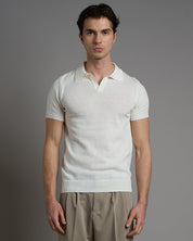 Polo senza bottoni mezza manica