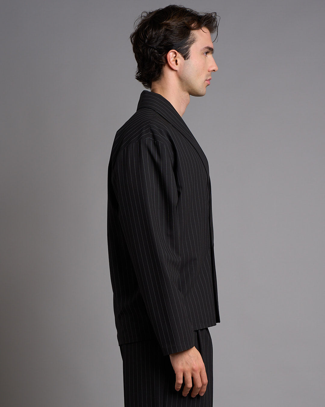 Giacca kimono Gessato