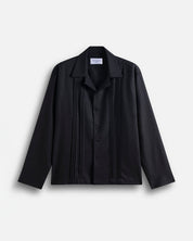 Camicia in lino con pieghe