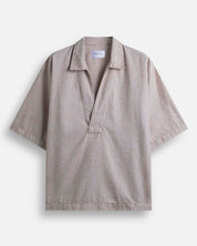 Camicia con colletto a rever