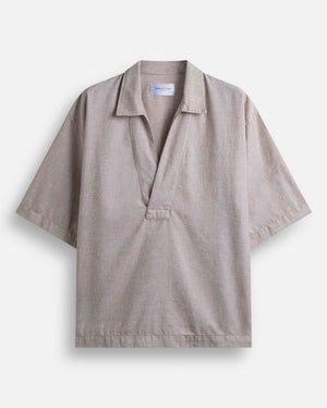 Camicia con colletto a rever