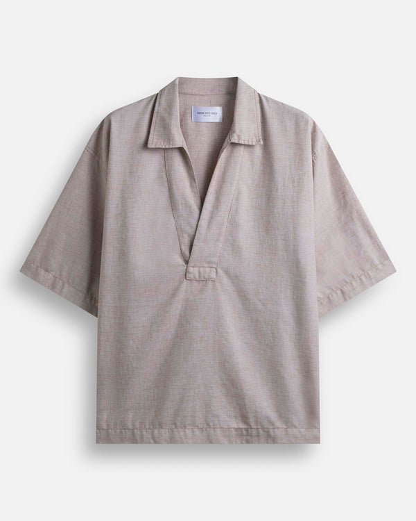 Camicia con colletto a rever