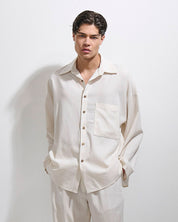 Camicia over in lino da coordinato