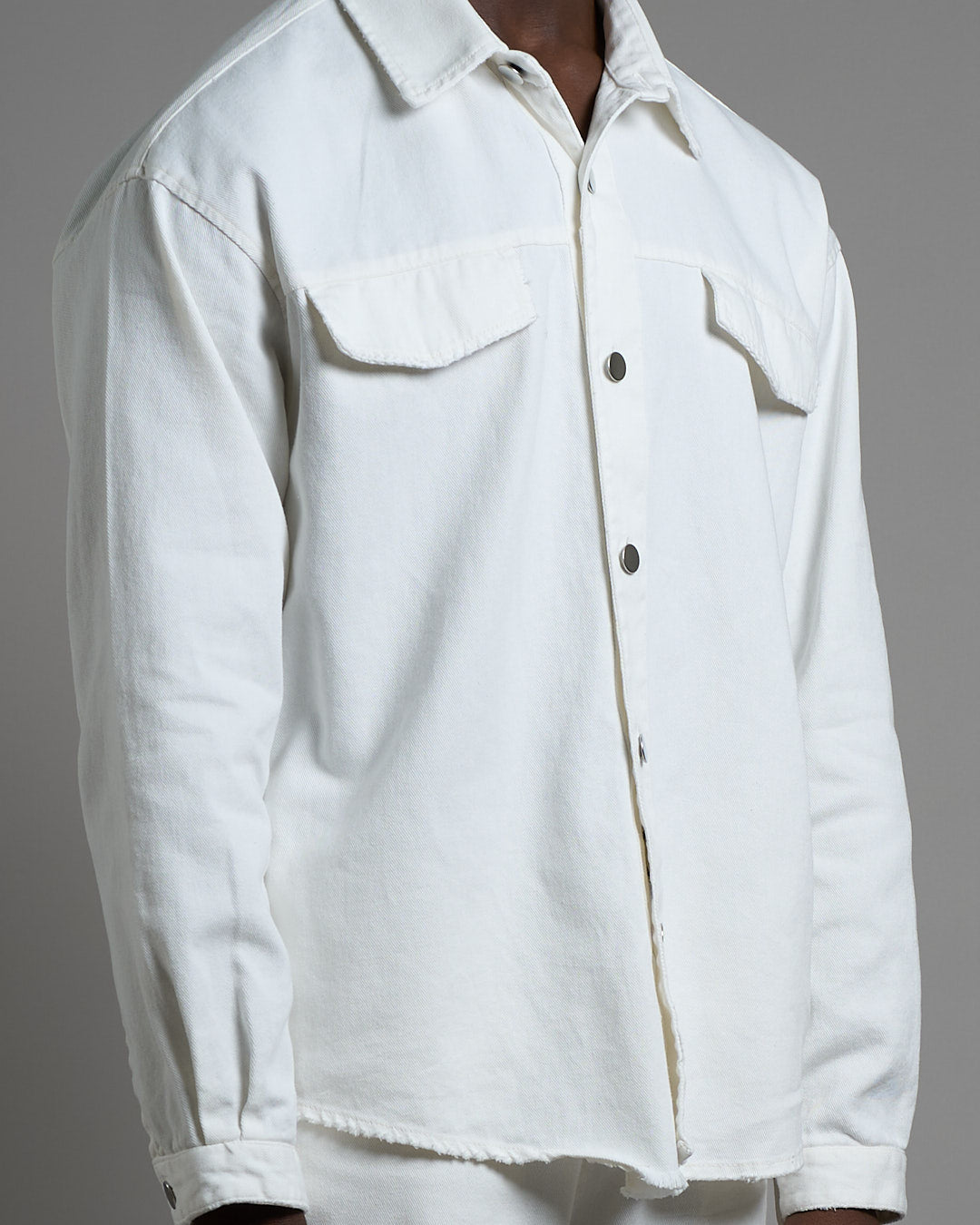 Camicia Giacca Con Rotture Oversize