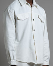 Camicia Giacca Con Rotture Oversize