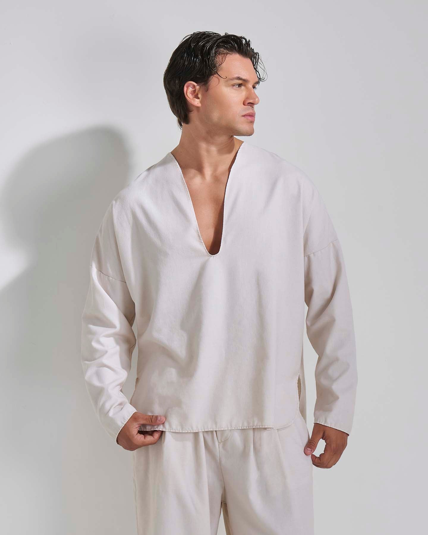 Casacca con scollo a V