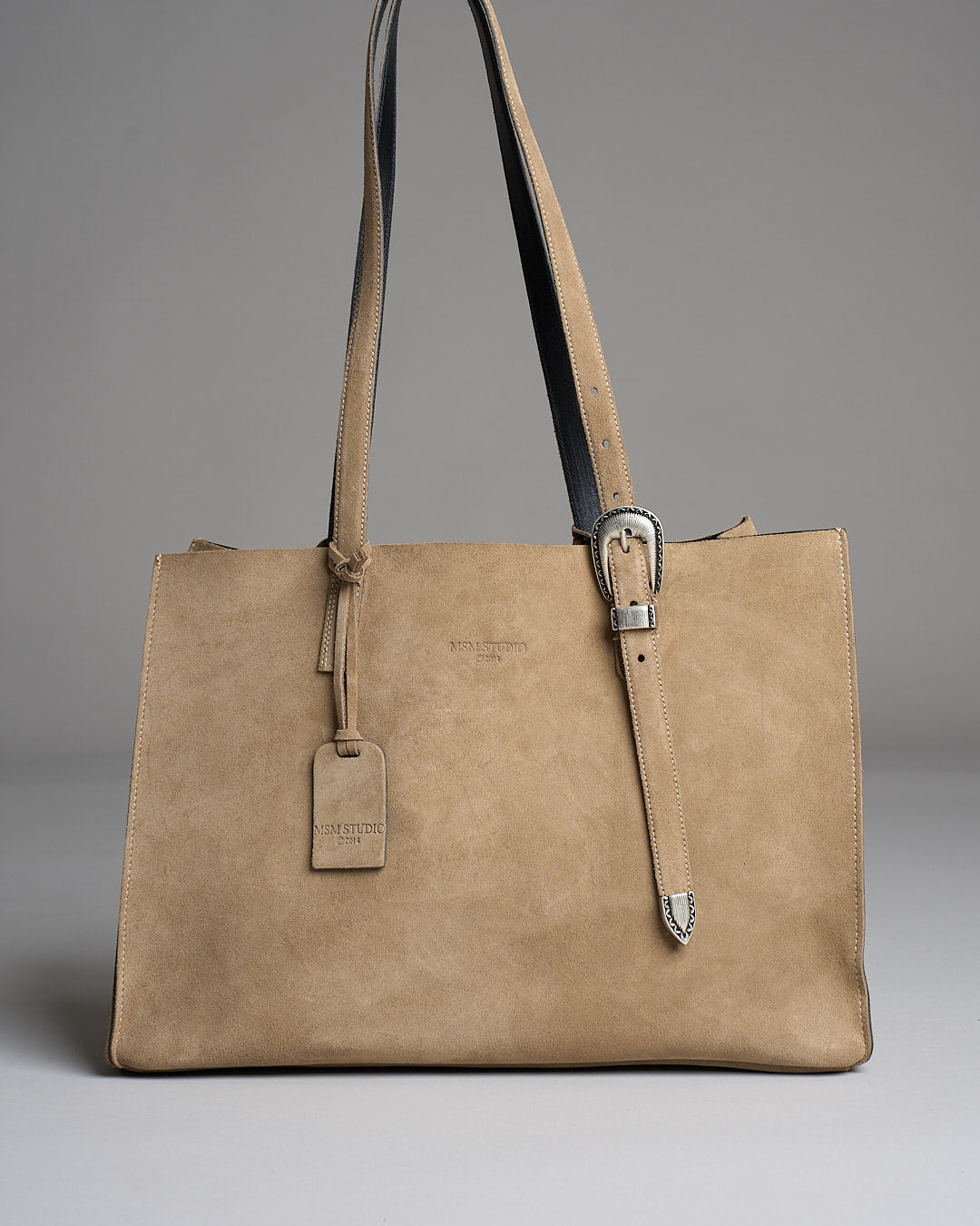 Borsa Shopper in camoscio