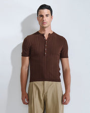 T-Shirt Serafino in filo fluttuante Limited Edition