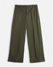 Pantalone wide fit con pieghe