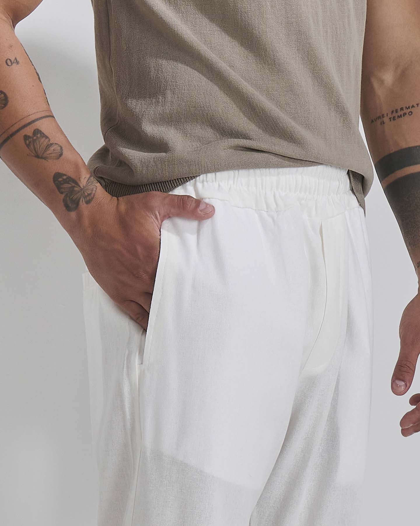 Pantalaccio Jogger In Lino
