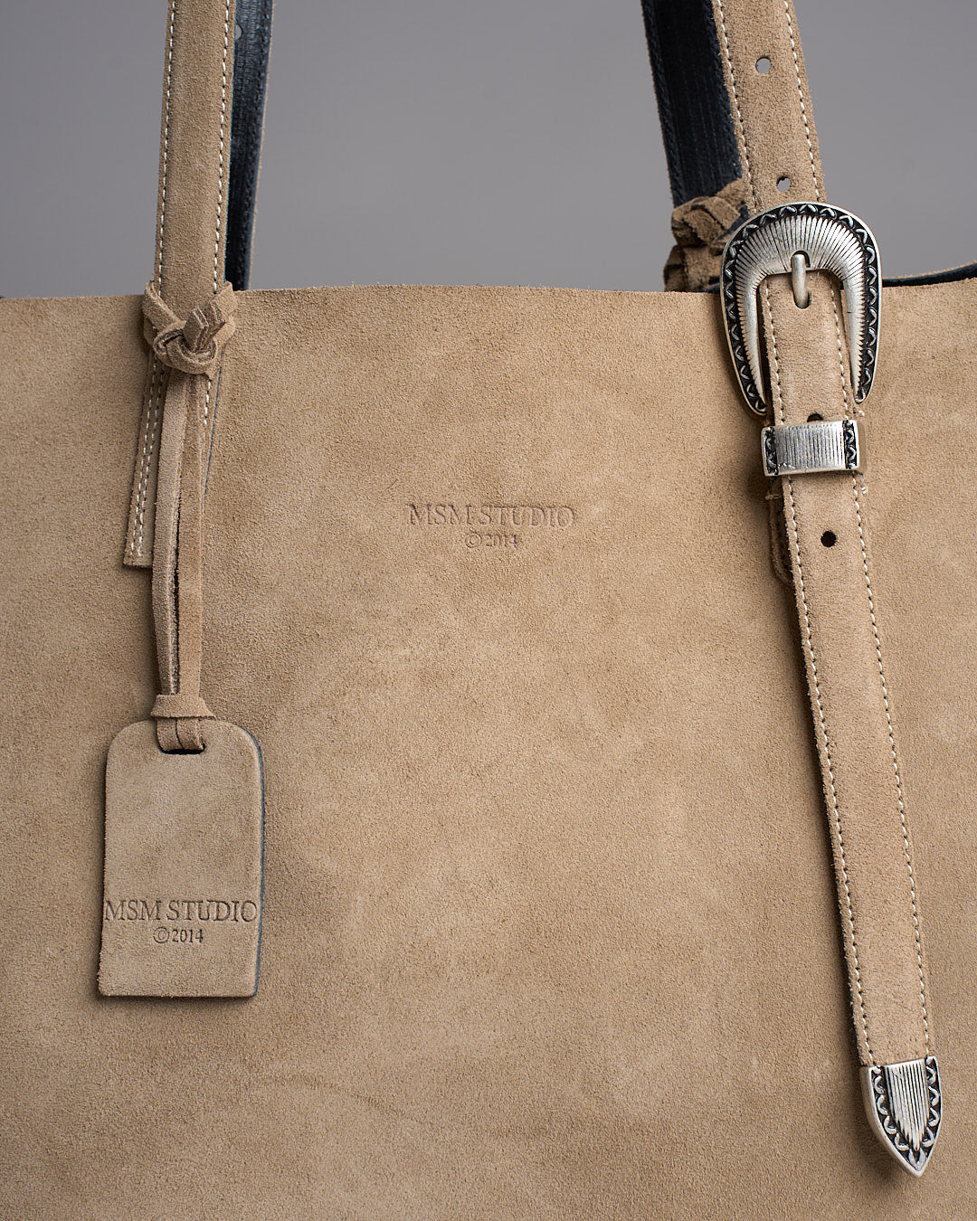 Borsa Shopper in camoscio