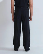 Pantalone wide fit in lino