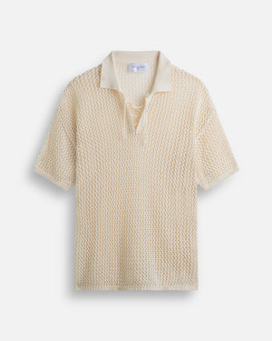 Polo traforata con lacci
