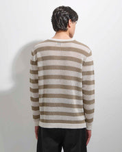 Maglia Serafino traforata in filo