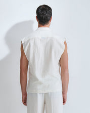 Camicia Gilet misto lino