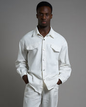 Camicia Giacca Con Rotture Oversize