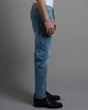 Jeans Slim Fit Marmorizzato Chiaro