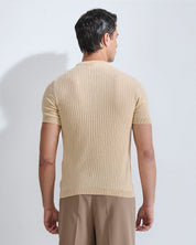 T-shirt a coste in filo