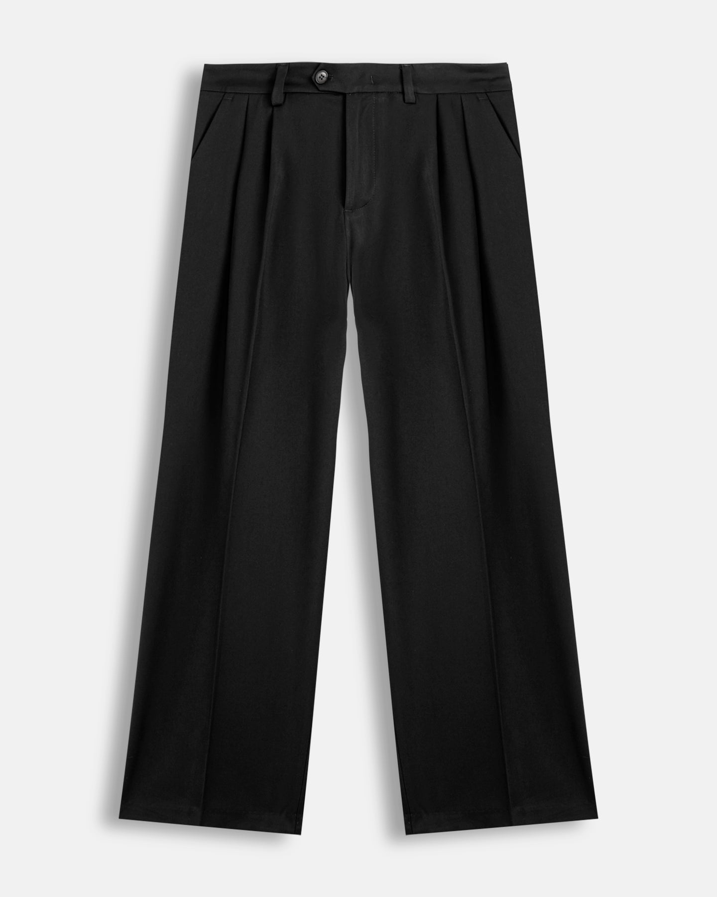 Pantalone wide leg strutturato nero
