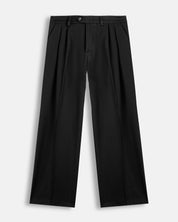 Pantalone wide leg strutturato nero