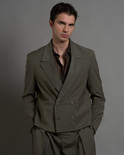 Giacca cropped doppiopetto