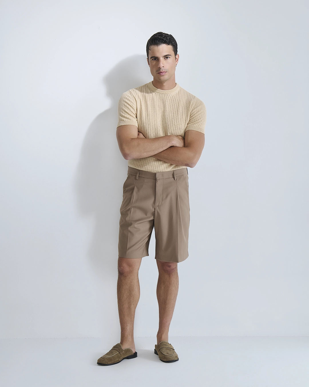 T-shirt a coste in filo