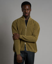 Maglia in cotone con zip effetto old