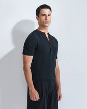 T-Shirt Serafino in filo fluttuante Limited Edition