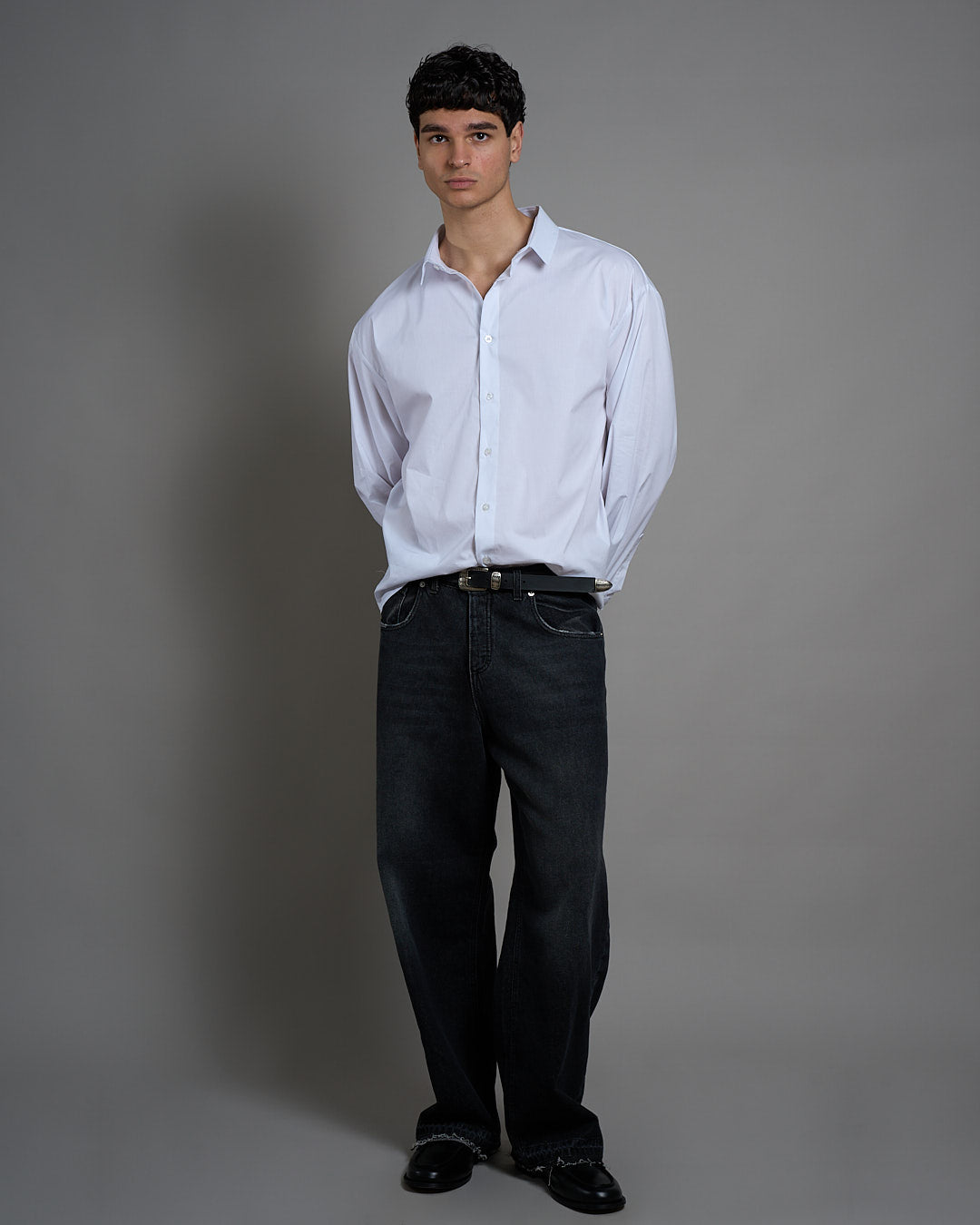 Jeans Baggy Fit doppio stone sabbiato