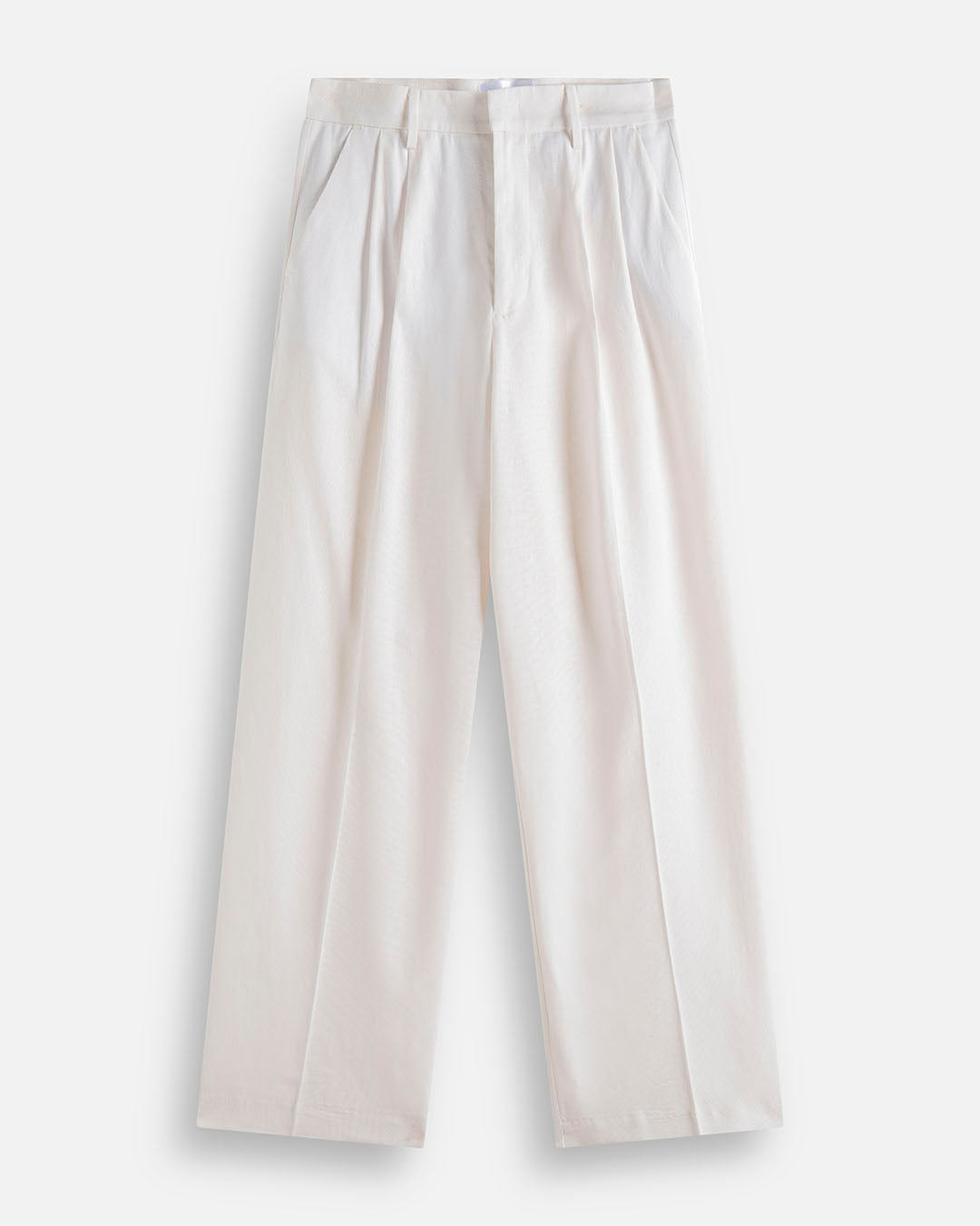 Pantalone wide fit in lino