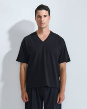T-shirt cropped scollo a v
