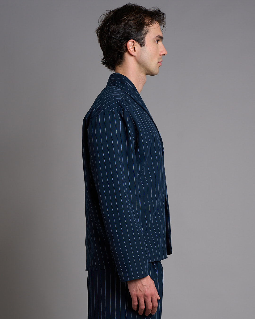 Giacca Kimono Gessato