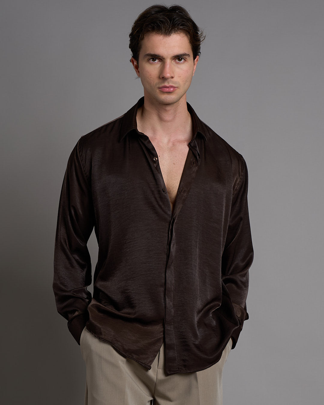 Camicia Effetto Seta