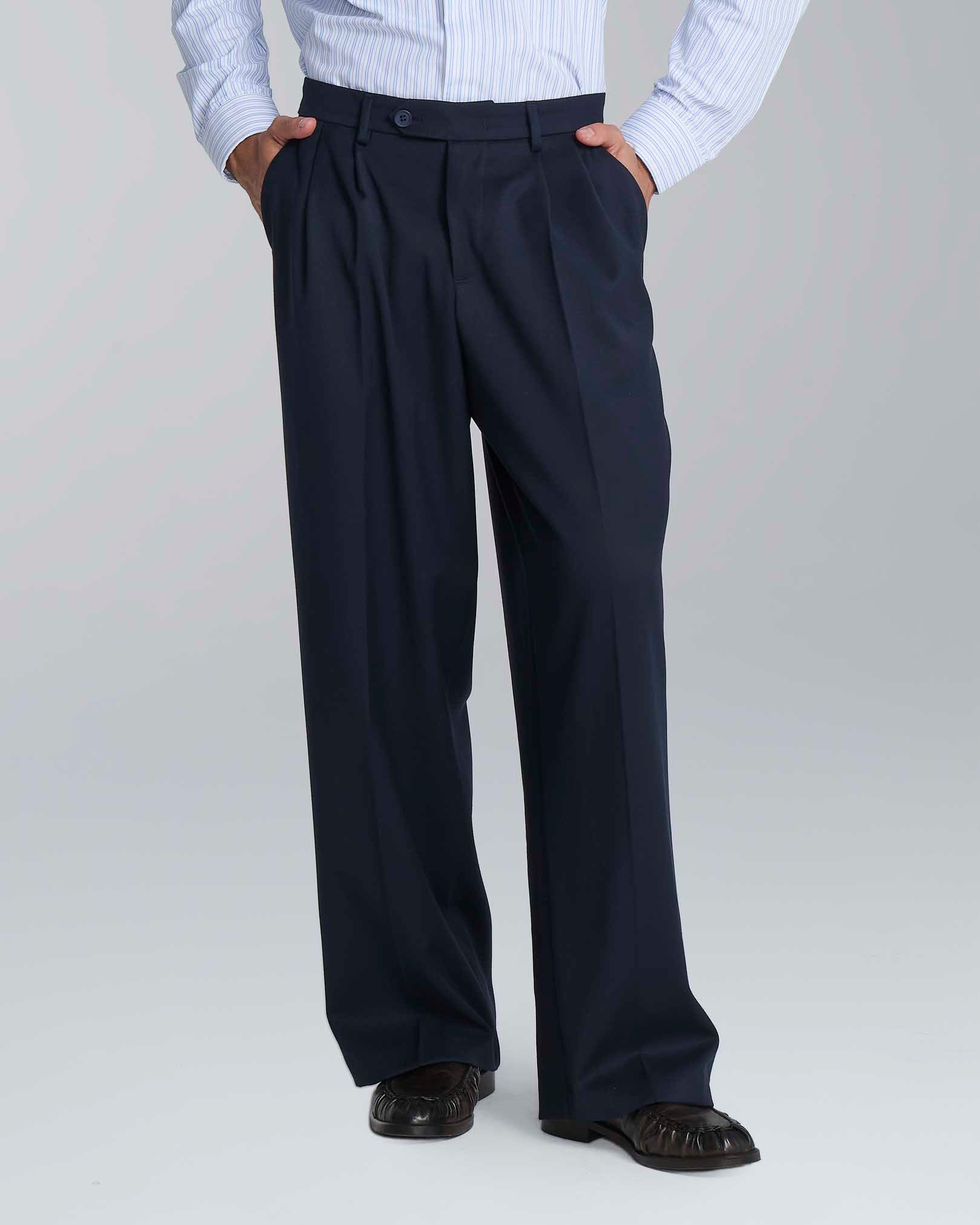 Pantalone wide leg strutturato
