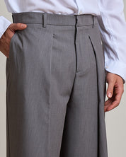 Pantalone Wide Fit con pieghe